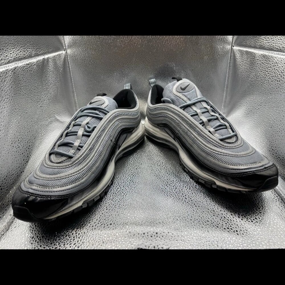 RARE 🚀 Size 13 - Nike Air Max 97 Grey Black White Leather (921826-010